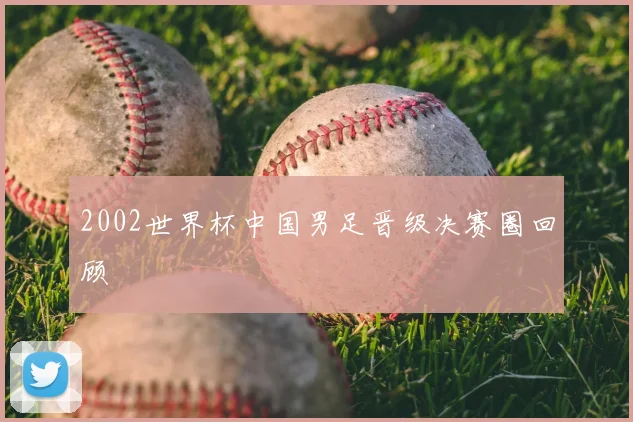 2002世界杯中国男足晋级决赛圈回顾
